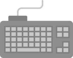 Keyboard Grey scale Icon vector