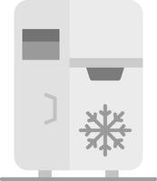 Refrigerator Grey scale Icon vector