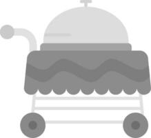 carro gris escala icono vector