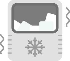 Ice maker Grey scale Icon vector