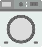 lavandería gris escala icono vector