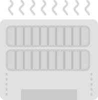 Heater Grey scale Icon vector