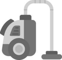 Vacuum cleaner Grey scale Icon vector