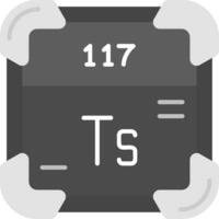 Tennessine Grey scale Icon vector