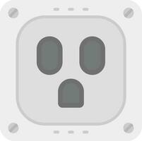 Socket Grey scale Icon vector