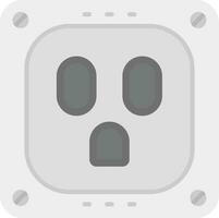 Socket Grey scale Icon vector