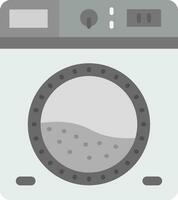 lavandería gris escala icono vector