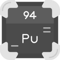 Plutonium Grey scale Icon vector