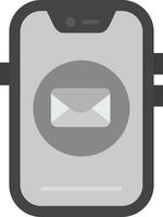 Email Grey scale Icon vector