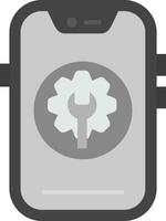 Maintenance Grey scale Icon vector