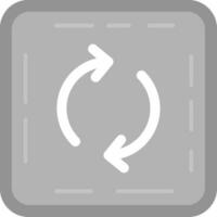Loop Grey scale Icon vector
