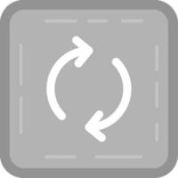 Loop Grey scale Icon vector