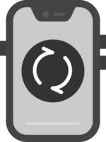 Recycle Grey scale Icon vector