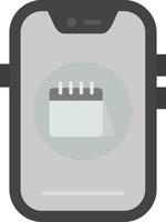 Calendar Grey scale Icon vector