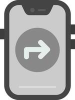 Direction Grey scale Icon vector