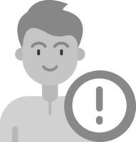 Error Grey scale Icon vector