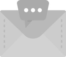 Chat Grey scale Icon vector