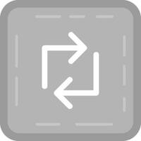 Loop Grey scale Icon vector