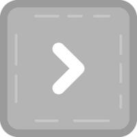 Chevron Grey scale Icon vector