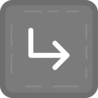 Turn Grey scale Icon vector