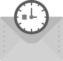 Clock Grey scale Icon vector
