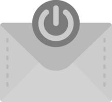 Power on off Grey scale Icon vector