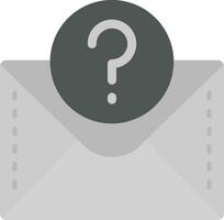 Question mark Grey scale Icon vector