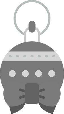 Bauble Grey scale Icon