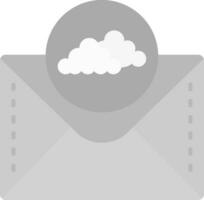 Cloud Grey scale Icon vector