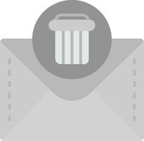 Dustbin Grey scale Icon vector