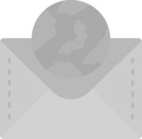 Globe Grey scale Icon vector