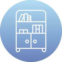 Bookshelf Vector Icon