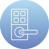 Smart Door Vector Icon