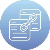 Backlink Vector Icon