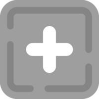 Add item Grey scale Icon vector