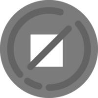 Crop Grey scale Icon vector