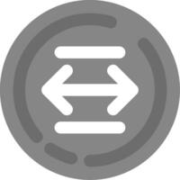 Left and right arrow Grey scale Icon vector