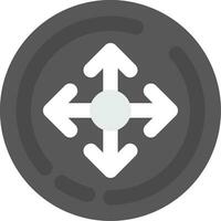 Move Grey scale Icon vector