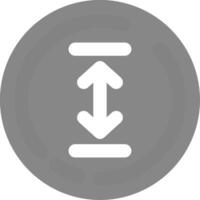 Up and down arrow Grey scale Icon vector