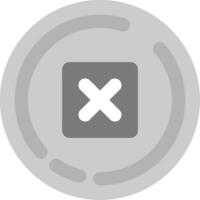 Delete Grey scale Icon vector