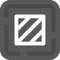 Square Grey scale Icon vector