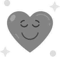 Relieved Grey scale Icon vector