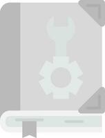 User manual Grey scale Icon vector