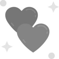 Love Grey scale Icon vector