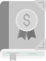 Valuable Grey scale Icon vector