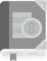Budgeting Grey scale Icon vector