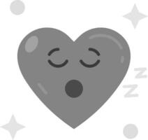 Sleep Grey scale Icon vector