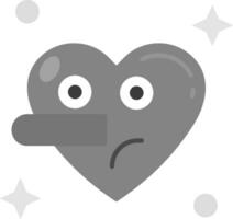 Liar Grey scale Icon vector