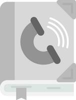 Contact Grey scale Icon vector