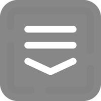 Drop down list Grey scale Icon vector